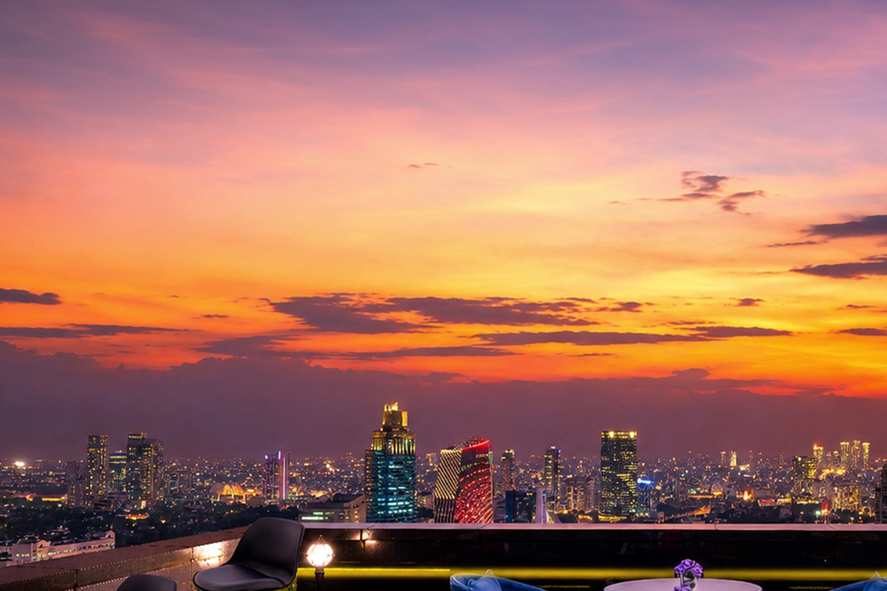 Jakarta skyline view
