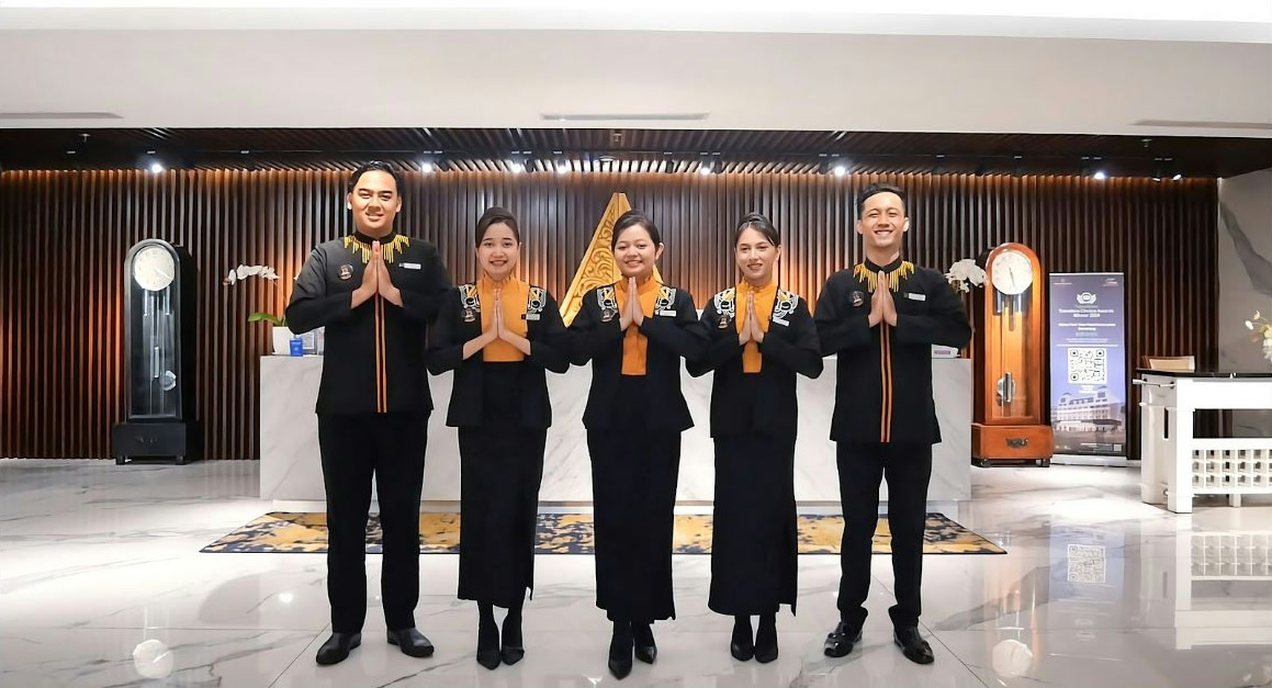 Sango Hotel Management team welcoming guests