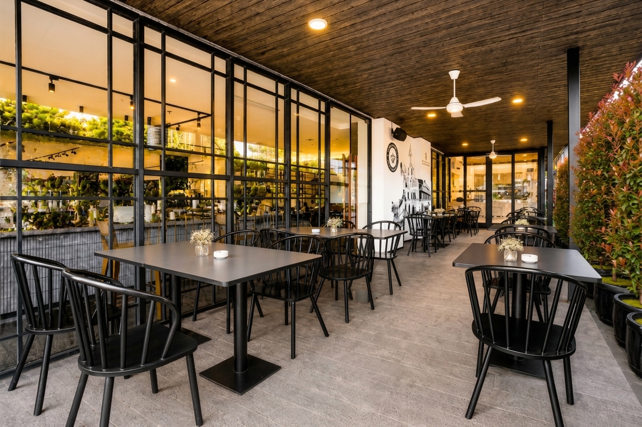 Obsidian Specialty Coffee & Eatery Outdoor Area Metro Park View Hotel